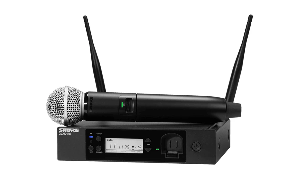 Shure GLXD24R+/SM58, Rackable