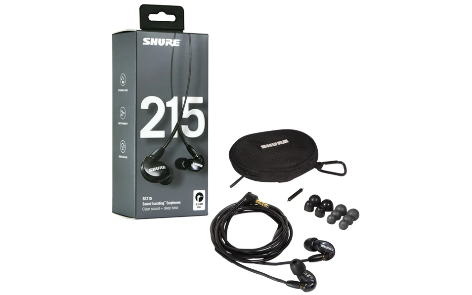 Слушалки SHURE SE215-BK