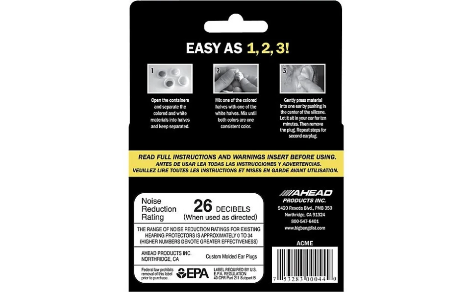 Ahead Acoustic Filter Technology - Ahead Custom Molded Earplugs (Tan)