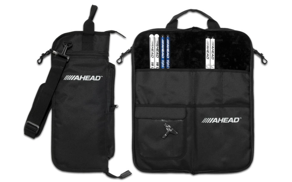 AHEAD DELUXE Stick Case (Black with Black Trim, Plush Velvet Interior)