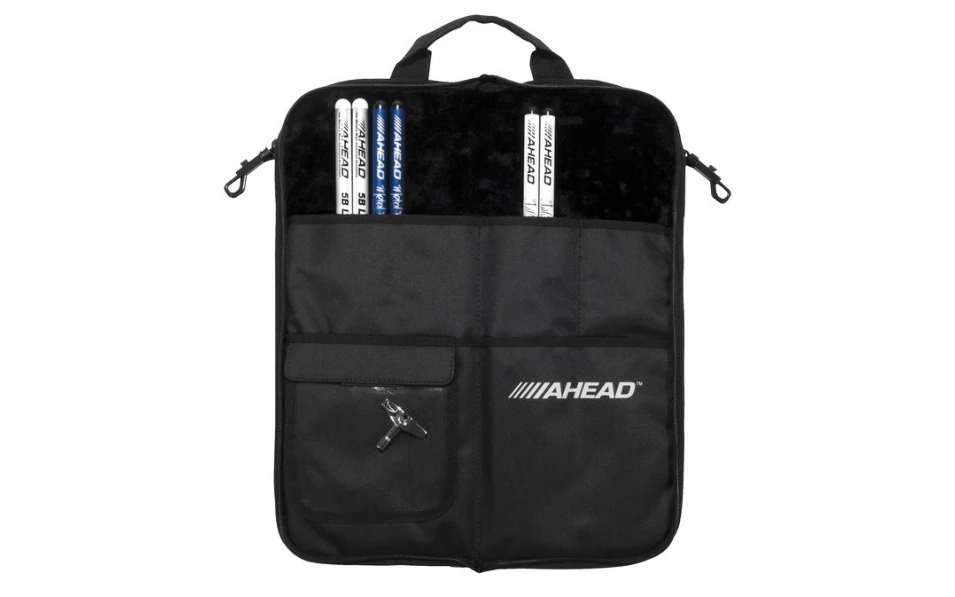 AHEAD DELUXE Stick Case (Black with Black Trim, Plush Velvet Interior)