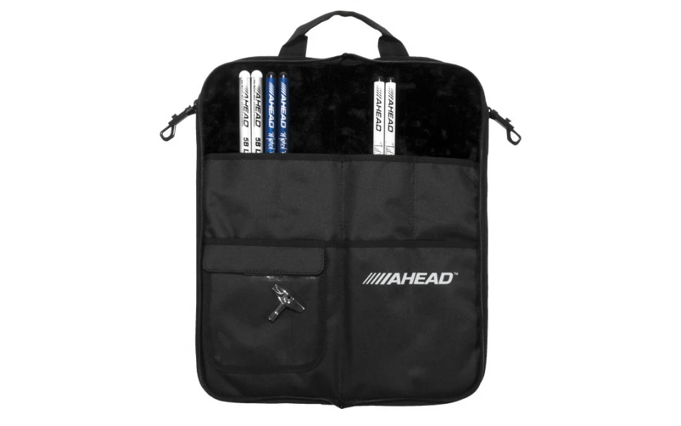 AHEAD DELUXE Stick Case (Black with Black Trim, Plush Velvet Interior)