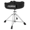 Ahead Drum Thrones - 18" Spinal G Saddle Black Cloth Top/Black Sides, 4 Leg Base, 8" to 24" Adjustment Height