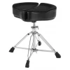 Ahead Drum Thrones - 18" Spinal G Saddle Black Cloth Top/Black Sides, 4 Leg Base, 8" to 24" Adjustment Height