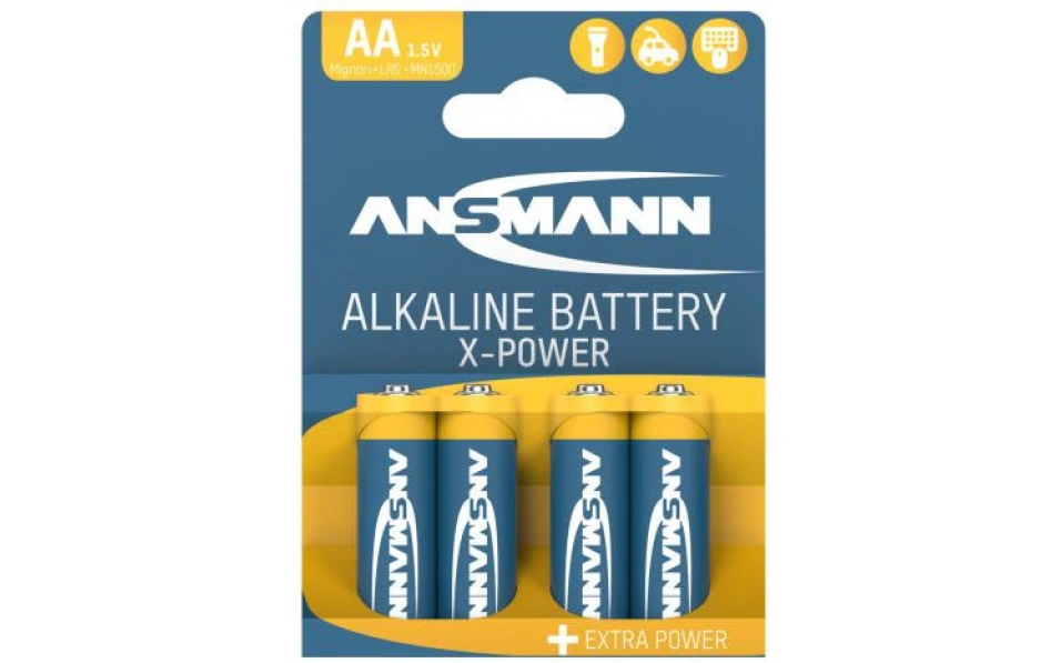 Ansmann LR6 X-Power, Алкални батерии тип AA, 4бр.