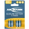 Ansmann LR03 X-Power, Алкални батерии тип AAA, 4бр.
