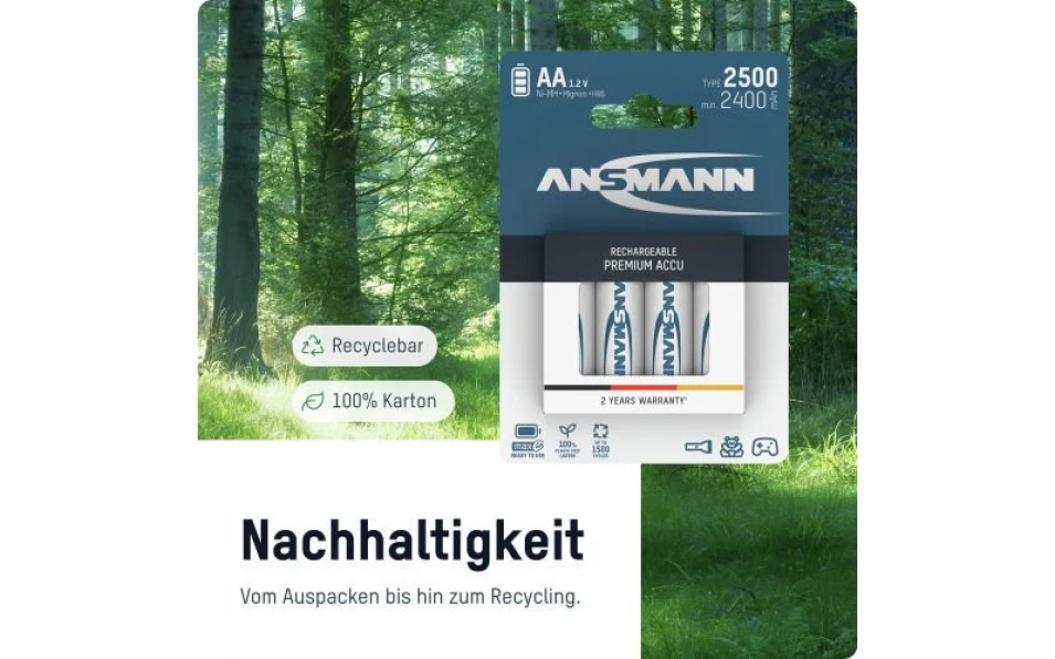 Ansmann R6 2100mAh MaxE, Акумулаторни батерии 2бр.