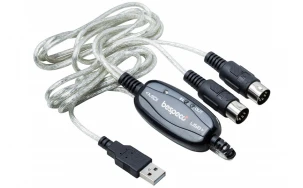 Кабел Bespeco BMUSB100, USB/2xMIDI