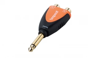 Адаптер Bespeco SLAD365, 2xRCA/3.5mm
