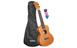 Концертно укулеле Cascha CUC100, Кафяво