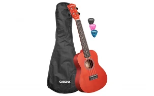 Концертно укулеле Cascha CUC102, Червено