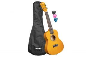 Концертно укулеле Cascha CUC105, Жълто