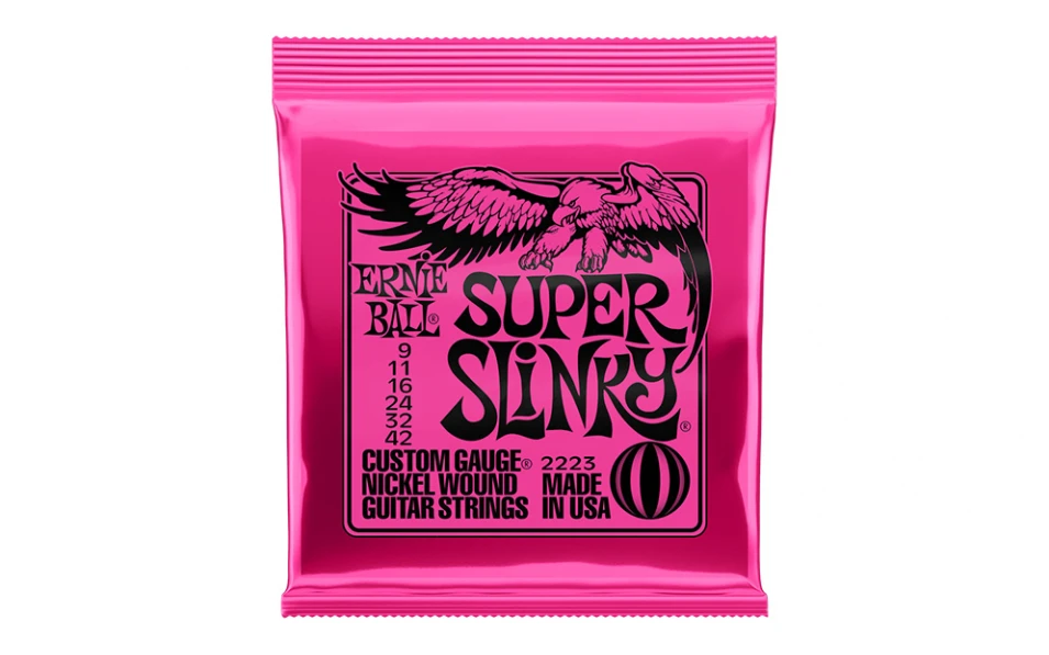 Ernie Ball 2223 Super Slinky, Струни за електрическа китара 09-42