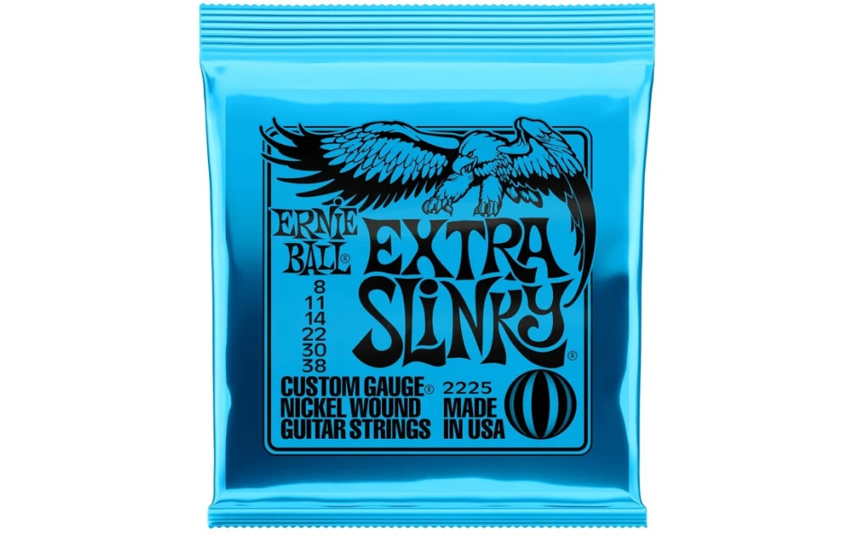 Ernie Ball 2225 Extra Slinky, Струни за електрическа китара 08-38