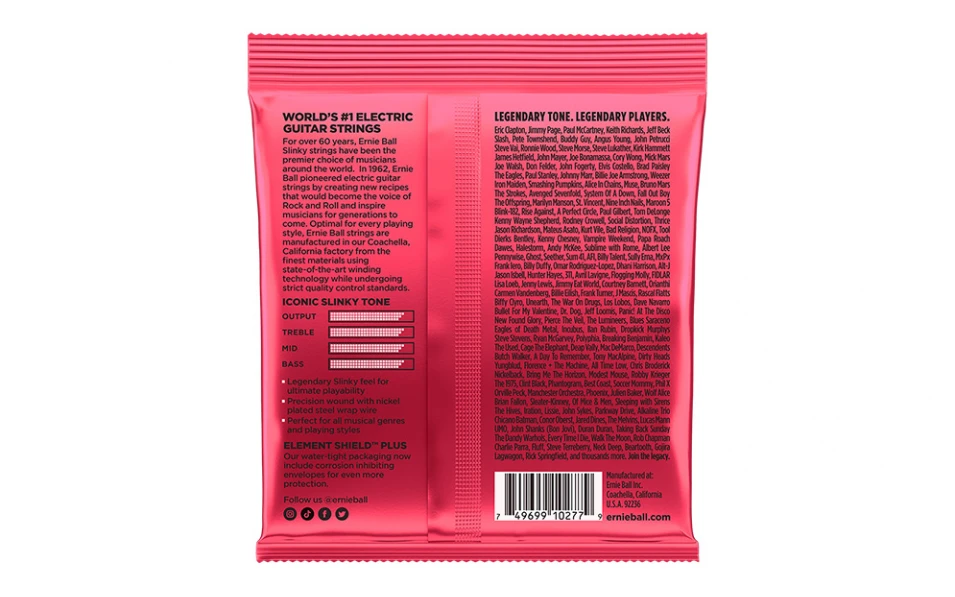 Ernie Ball 2226 Burly Slinky, Струни за електрическа китара 11-52