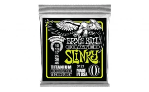 Ernie Ball 3121 Regular Slinky Coated, Струни за електрическа китара 10-46
