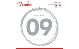 Fender 250L, Струни за електрическа китара 09-42