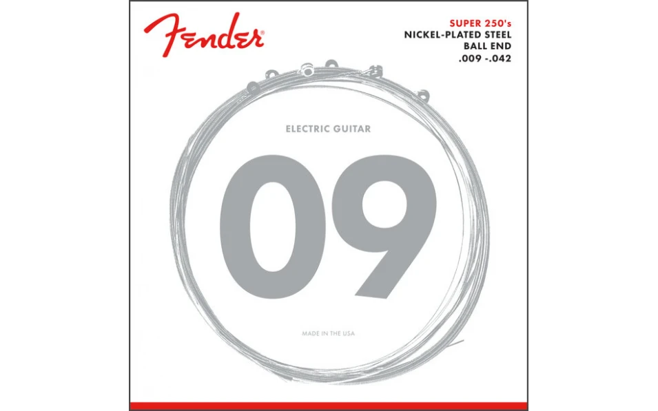 Fender 250L, Струни за електрическа китара 09-42