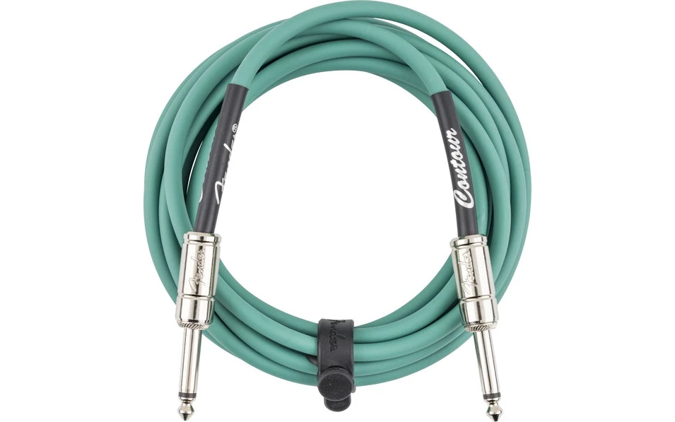 Fender Contour™ Кабел за китара, Sherwood Green, 6.3mm/6.3mm, 3m