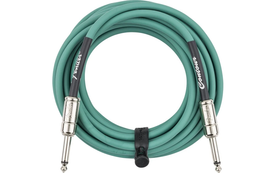 Fender Contour™ Кабел за китара, Sherwood Green, 6.3mm/6.3mm, 5.5m