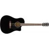 Fender CD-60SCE Dreadnought, Walnut Fingerboard, Black