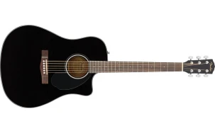 Fender CD-60SCE Dreadnought, Walnut Fingerboard, Black