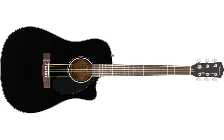 Fender CD-60SCE Dreadnought, Walnut Fingerboard, Black