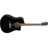 Fender CD-60SCE Dreadnought, Walnut Fingerboard, Black