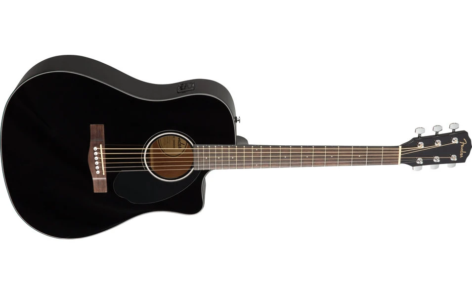 Fender CD-60SCE Dreadnought, Walnut Fingerboard, Black