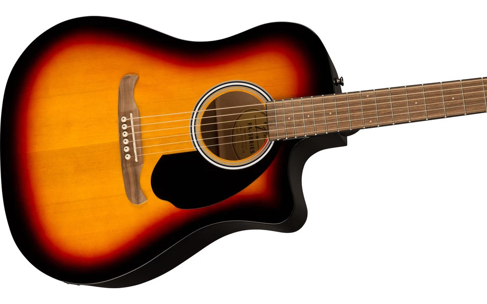 Fender FA-125CE Dreadnought, Walnut Fingerboard, Black