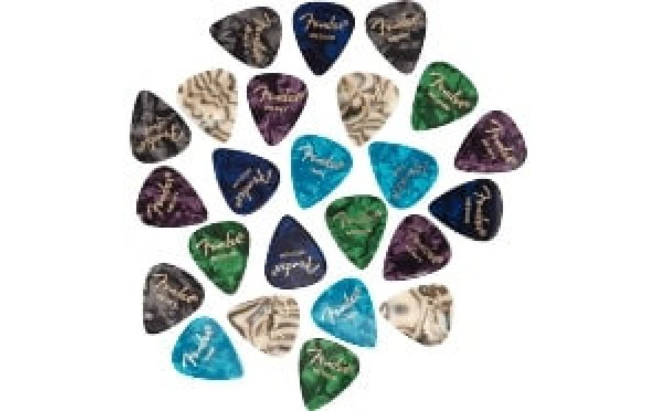 Fender Premium Picks, 351 Shape , Multi-Color, 24 Pack