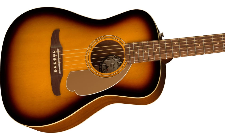 Fender Malibu Player, Walnut Fingerboard, Gold Pickguard, Sunburst