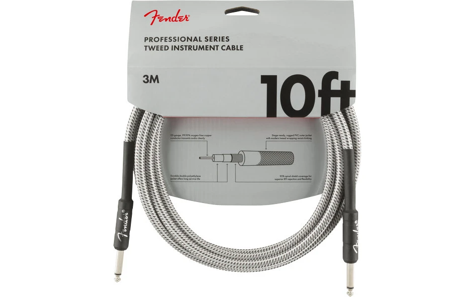 Fender PRO White Tweed, 6.3mm/6.3mm, 3m