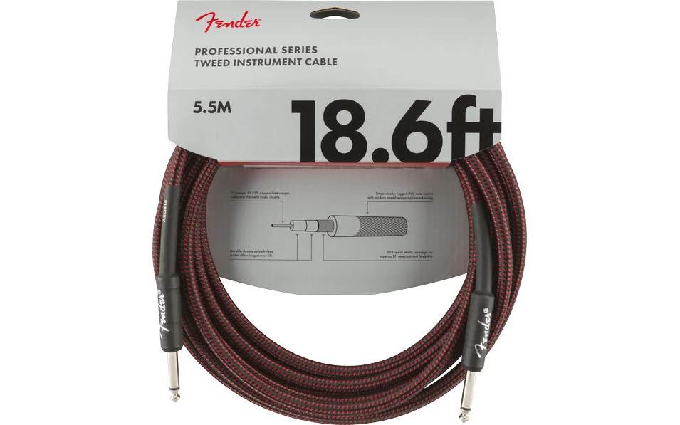Fender PRO Red Tweed, 6.3mm/6.3mm, 5.5m