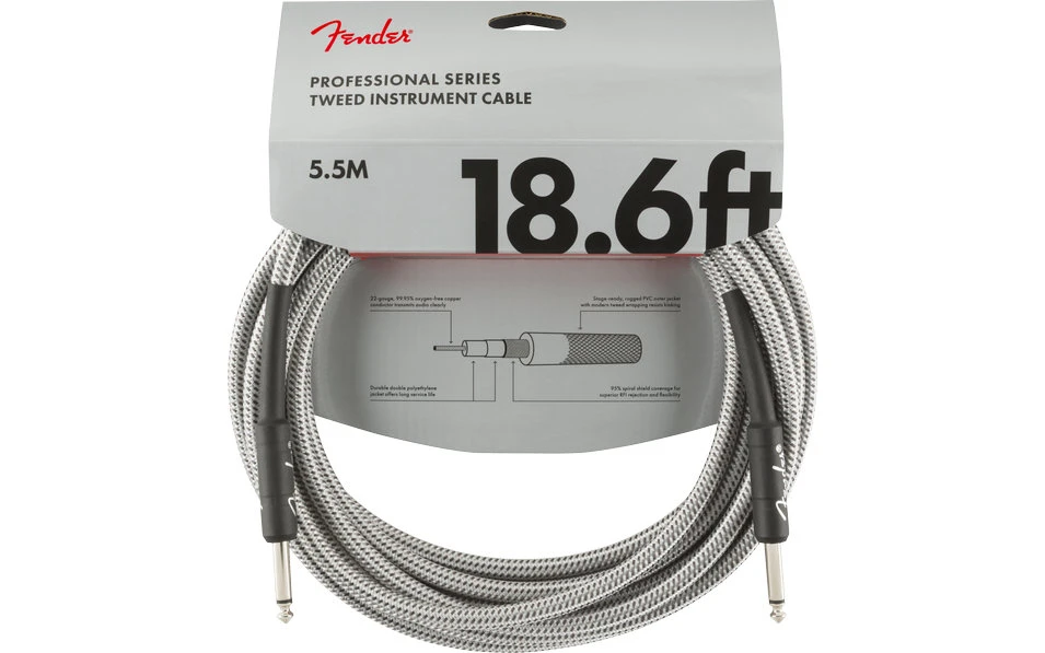 Fender PRO White Tweed, 6.3mm/6.3mm, 5.5m