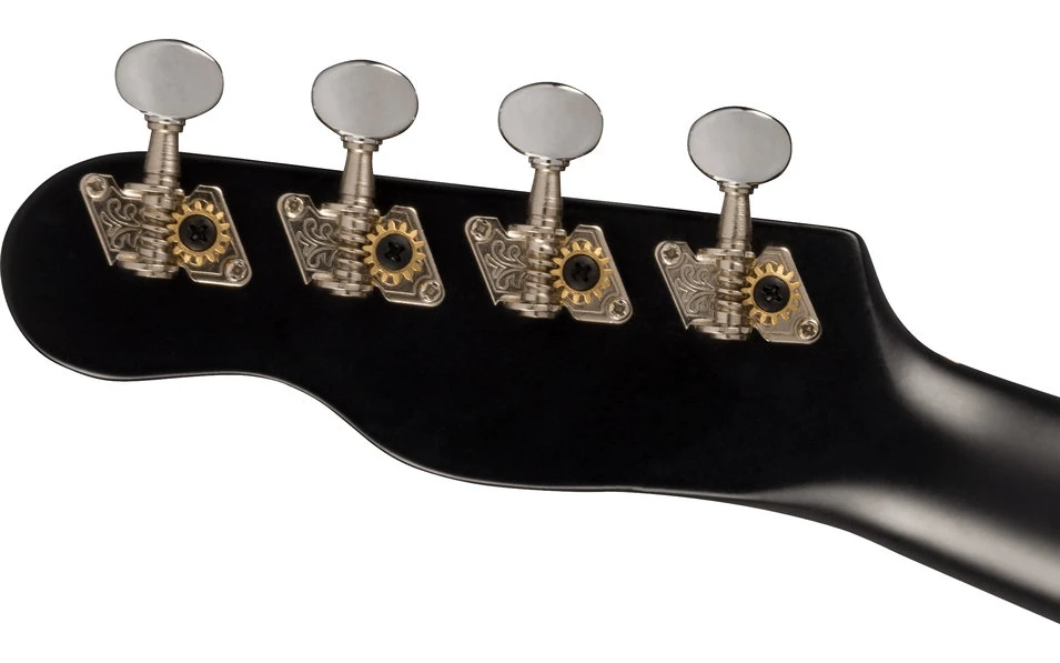Fender Venice Soprano Uke, Walnut Fingerboard, Black