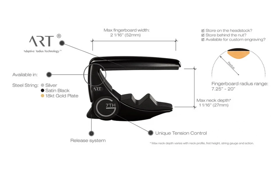 G7th Performance 3 Steel String Silver