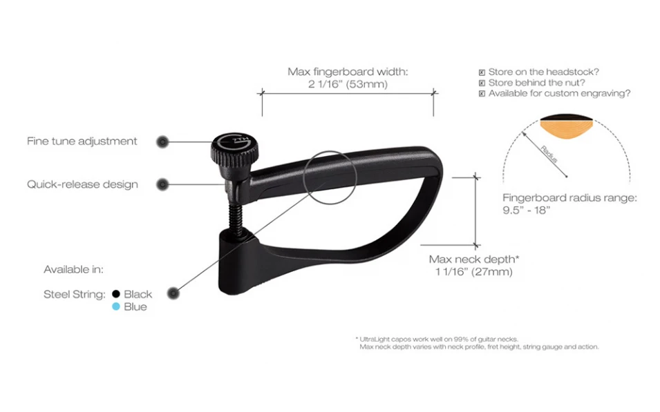 G7th Ultralight Capo Black