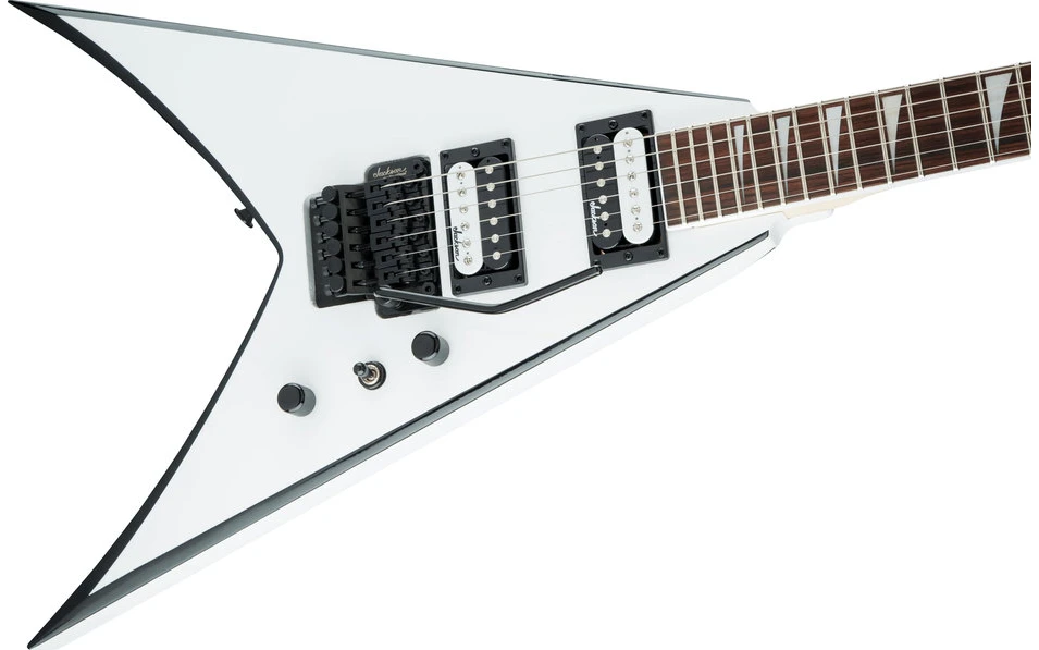 Jackson King V™ JS32, White with Black Bevels