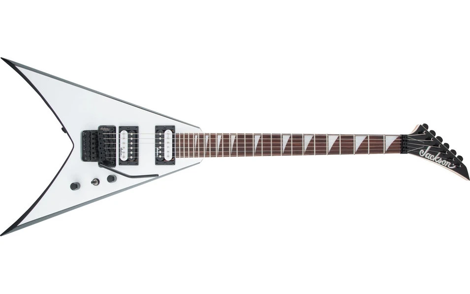 Jackson King V™ JS32, White with Black Bevels