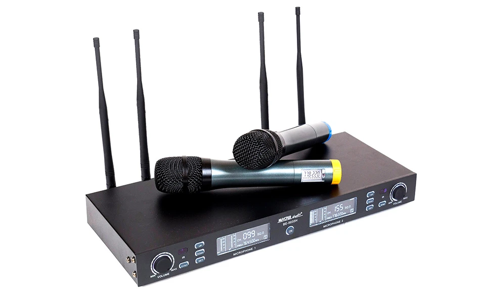Безжичен микрофон Master Audio BE5035H, Двоен