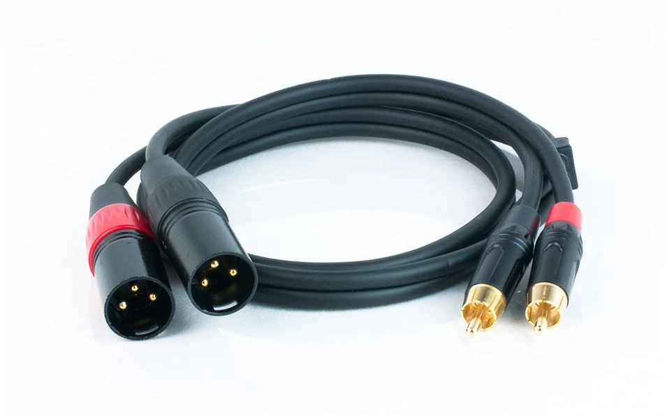 s.Cab PAC930-1, 2x XLR-M / 2x RCA, 1m