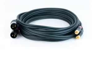 s.Cab PAC930-5, 2x XLR-M / 2x RCA, 5m