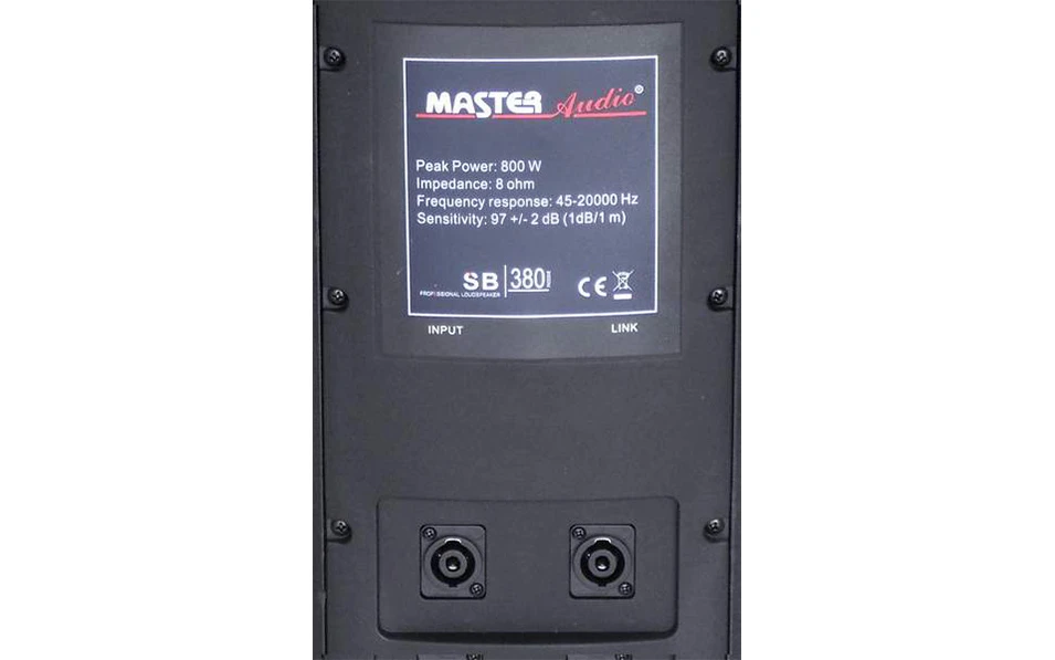 Пасивна тонколона Master Audio SB380, 15", 300W