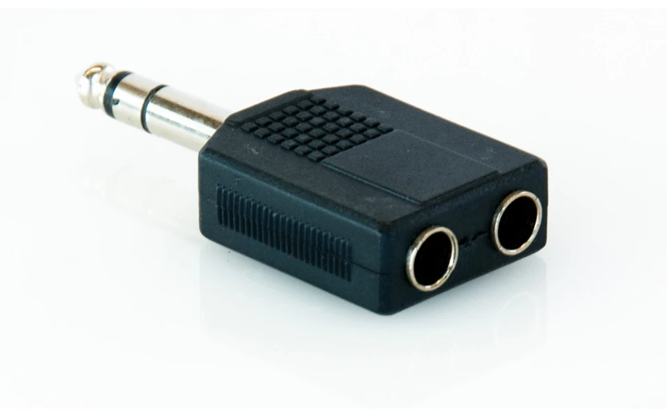 Master Audio HY1740, адаптер 2x 6.3mm / 6.3mm TRRS