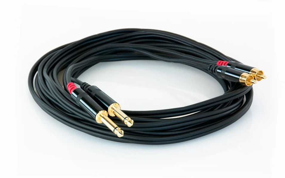 s.Cab PAC630-5, 2x RCA / 2x 6.3mm, 5m