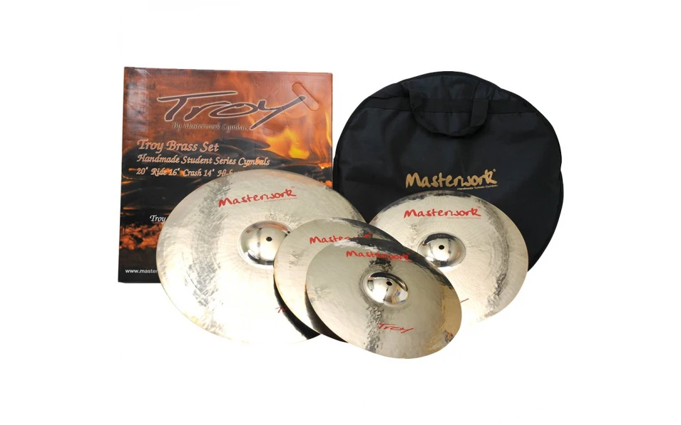 Masterwork TROY SET 14"HH 16"C18"C 20"R with box and bag