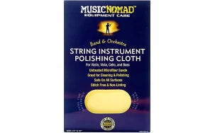 Music Nomad String Instrument Microfiber Polishing Cloth for Violin, Viola, Cello, and Bass