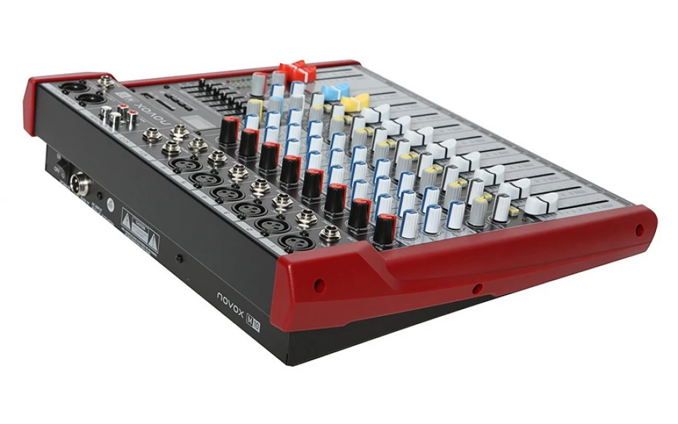 Аудио миксер Novox M10, 8 канала, Вградени ефекти, Bluetooth/MP3