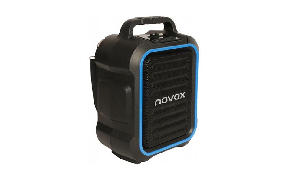 Активна караоке тонколона Novox Mobilite Blue, 6.5", 60W, Синя/Черна